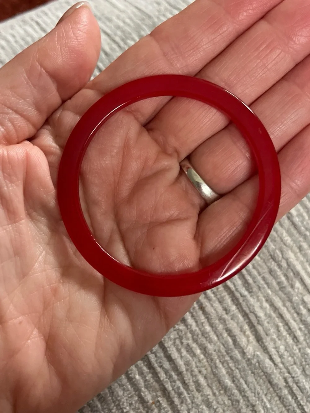 Vintage  Red bakelite child’s Bangle
